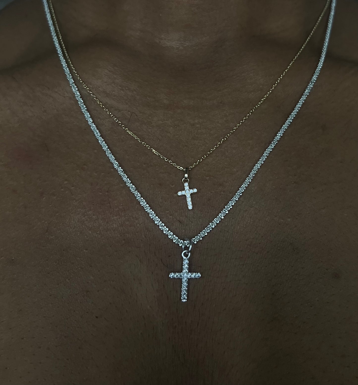 The mini APG cross necklace
