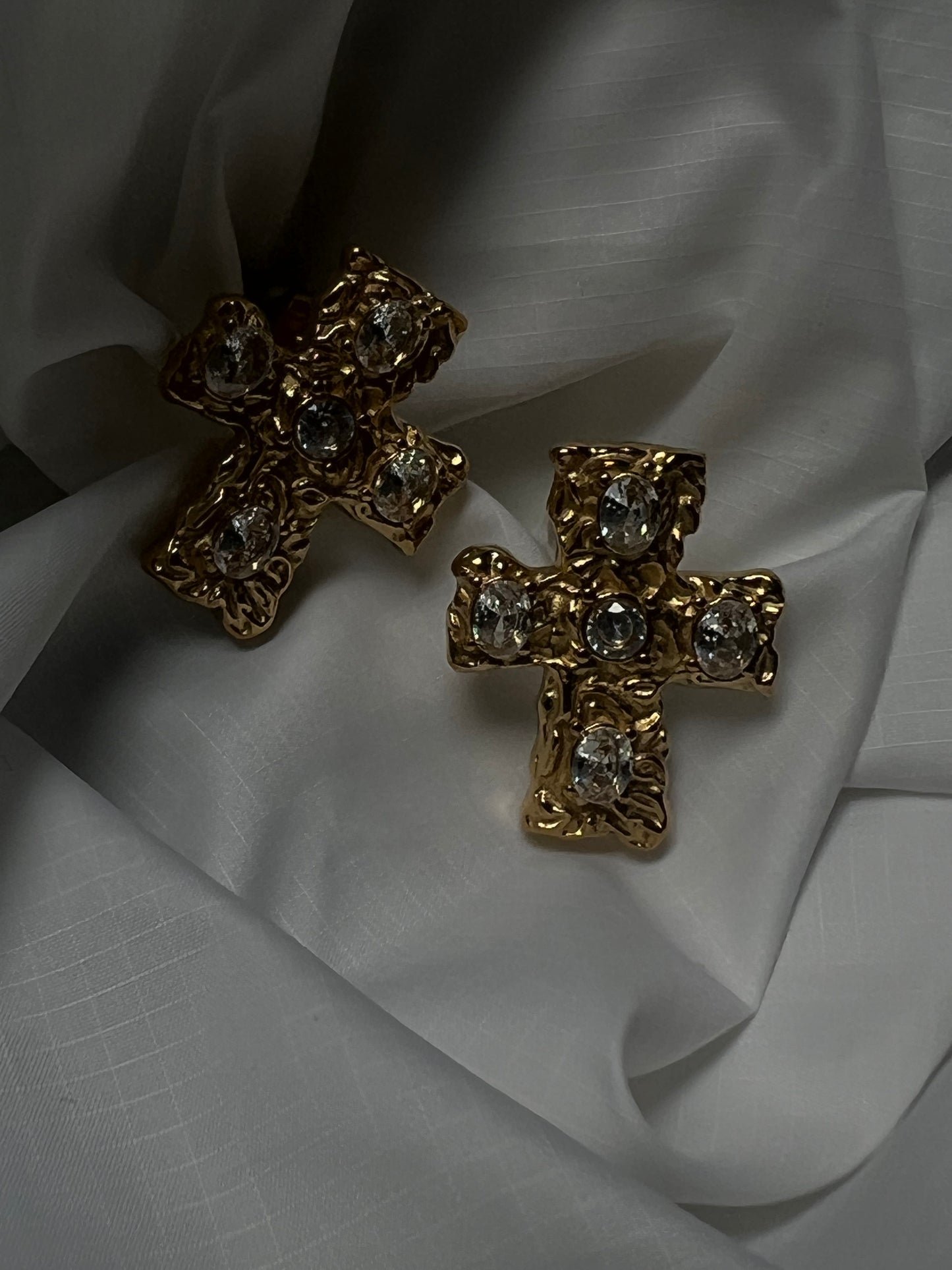 APG cross earrings