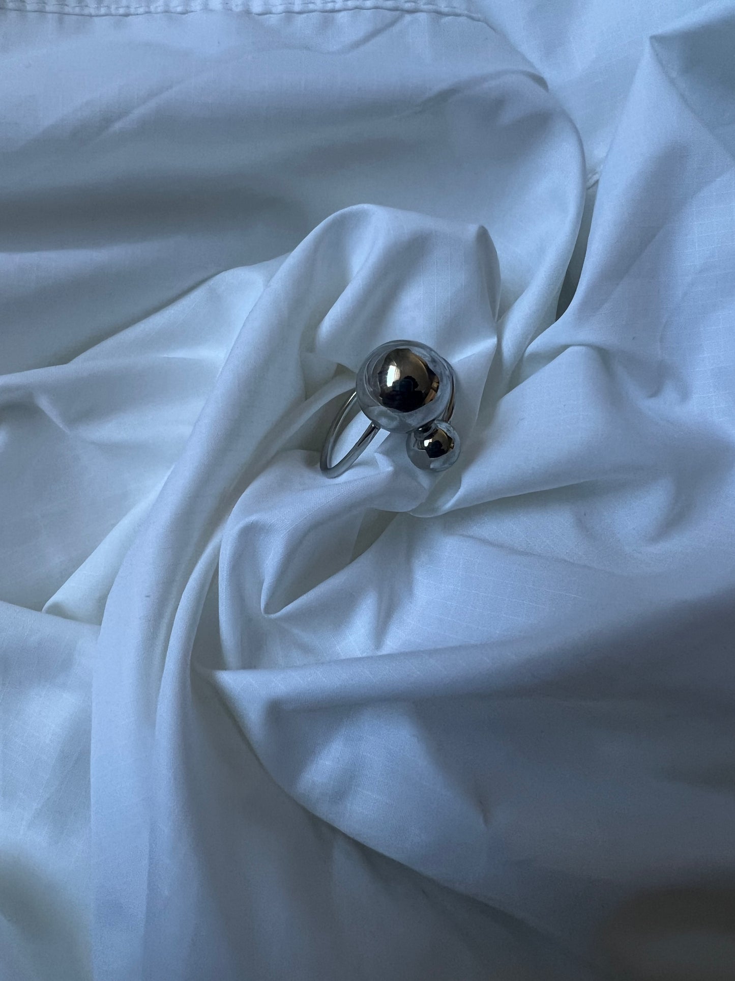 The double ball cuff ring