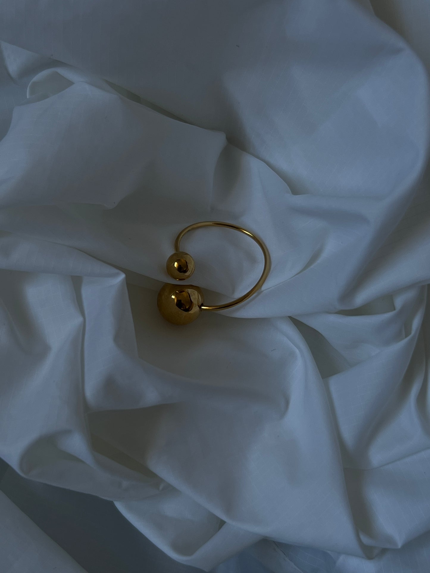 The double ball cuff ring